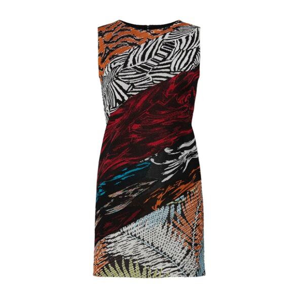 Missoni Muticolor Printed Knit Patch Dress - Picture 4 of 11